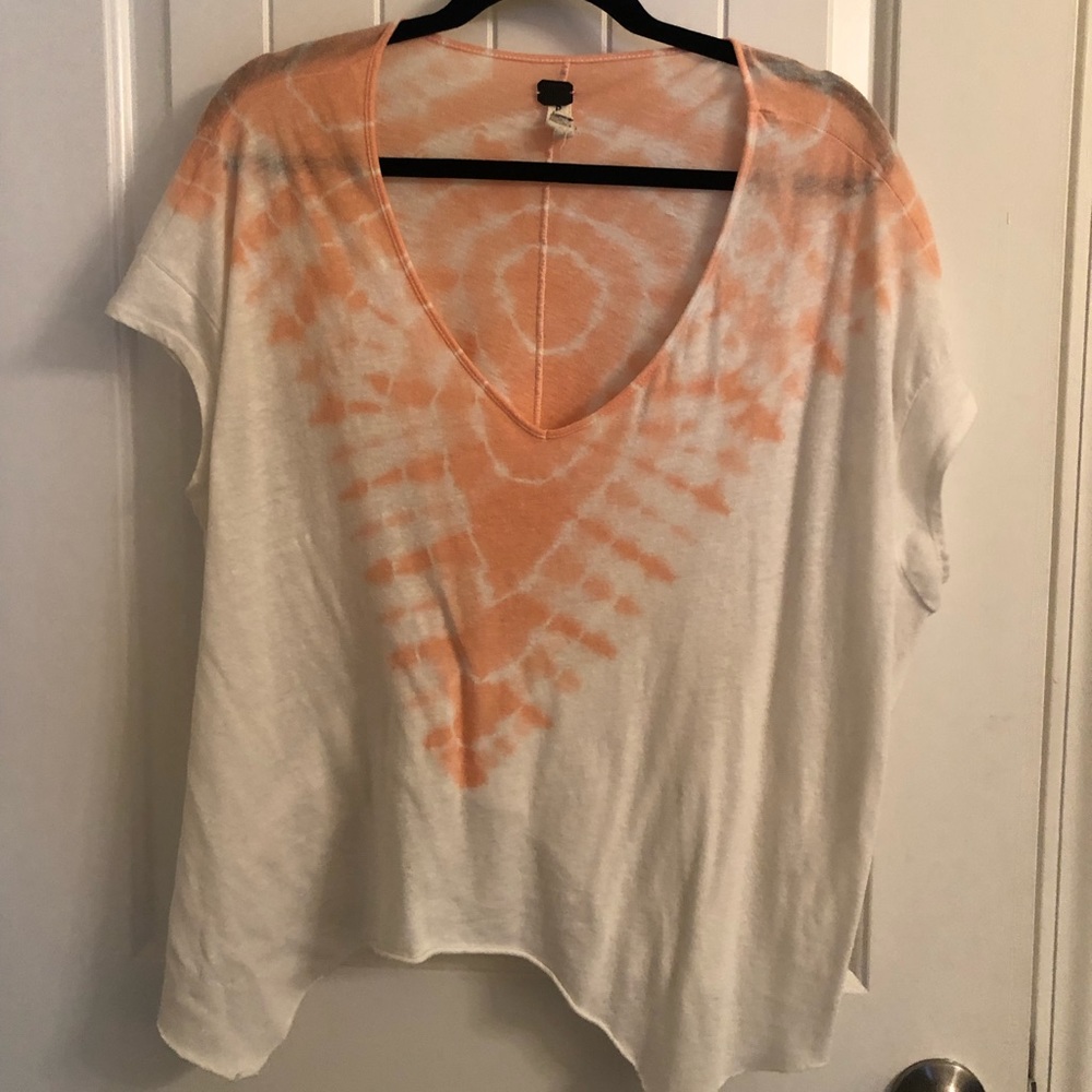 Free people tie dye v neck